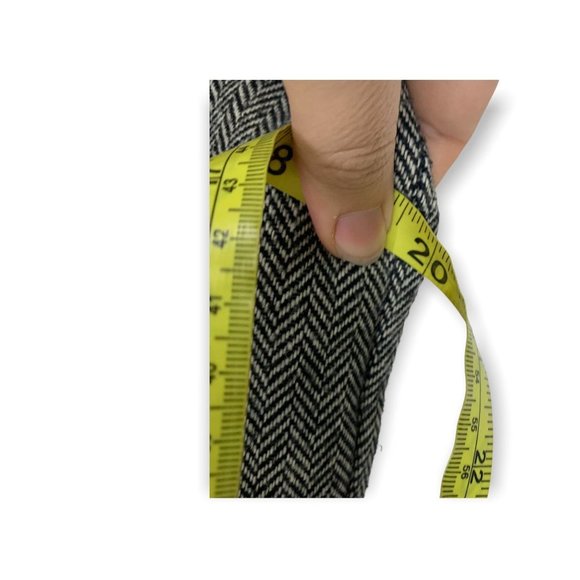 Vintage 90's Salem Micro Fishbone Wool Blend Pants Size 11 / 12 - Picture 9 of 11